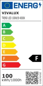 LED прожектор,IP65/ ч-ен TREND/100W/B/4000k - Image 2