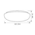 Декоративна LED плафониера NUVOLA LED ∙ 18W ∙ 4000K - Image 2