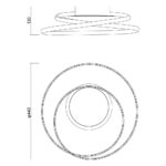 LED осветително тяло ODEON LED ∙ 38W ∙ 1840lm ∙ черен ∙ CCT-SWITCH ∙ 3000K-4000K-6400K - Image 2