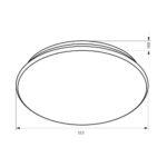 Декоративна LED плафониера VALLETTA LED ∙ 18W ∙ 4000K - Image 3