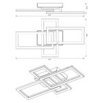 LED плафон SONOMA LED ∙ RC3∙ 24W ∙ черен ∙ 4000K - Image 3